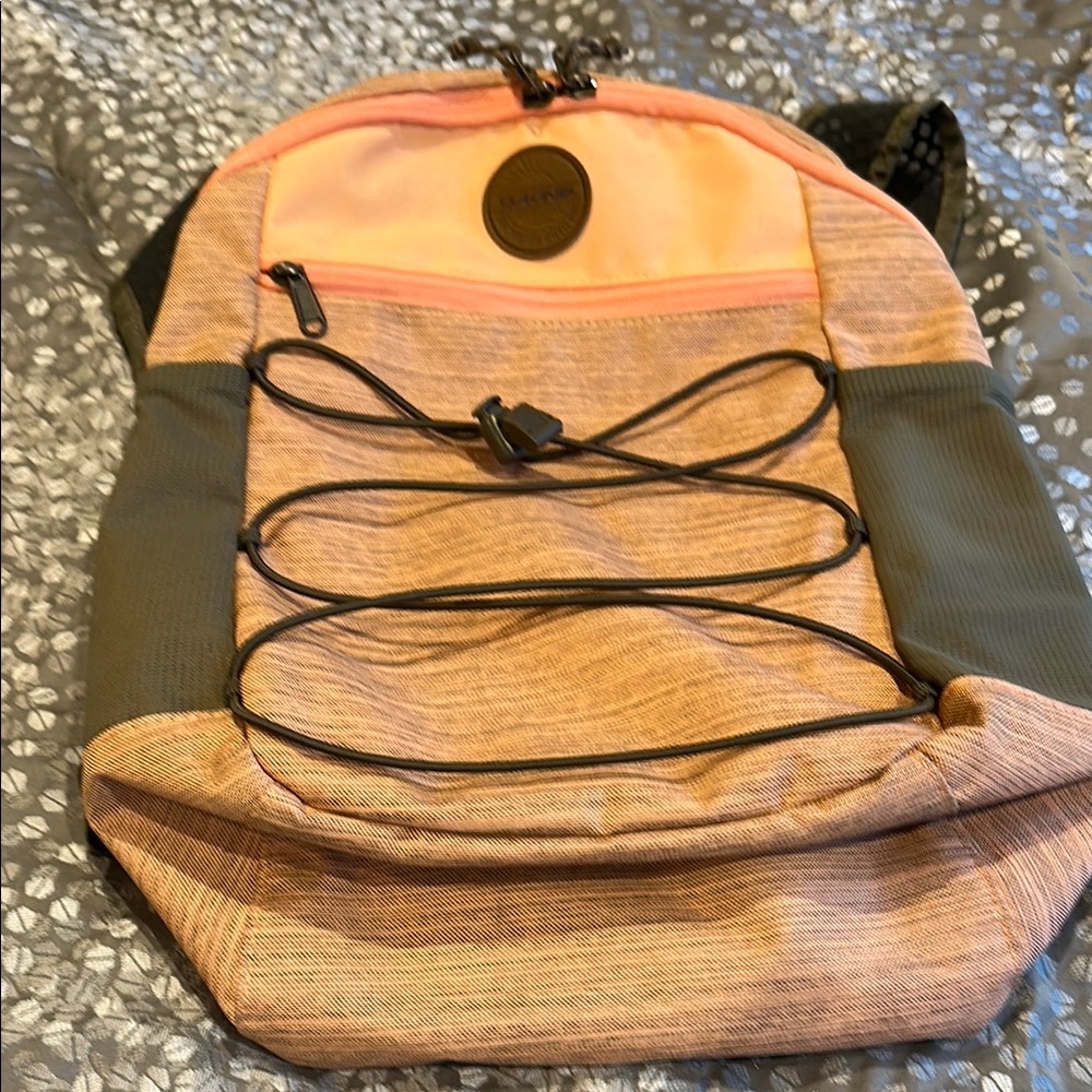 Dakine Peach and Gray Backpack